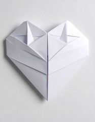 Origami heart, simple folds