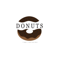 donut logo design illustration for company vector