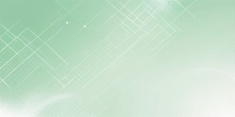 Abstract blue and green technology background vector illustration with lines pattern for web design and business template