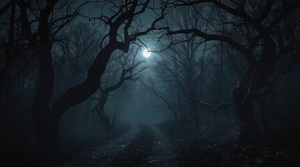 spooky halloween night