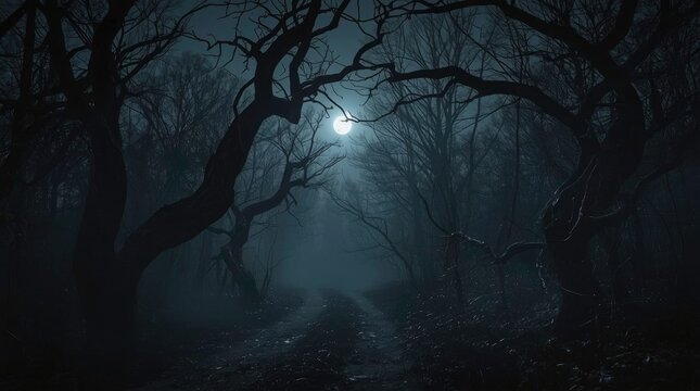 spooky halloween night