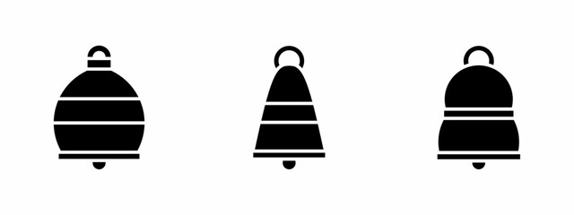 Bell icon set. Vector symbol. Illustration of bell. Bell. Vector illustration. Stock vector.