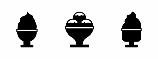 Vector template. Ice cream icon. Ice cream icon set. Ice cream. Vector icon collection. Vector illustration design elements. Stock vector.