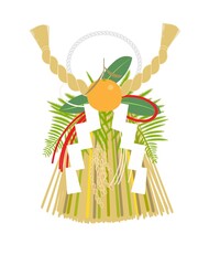 しめ縄のイラスト