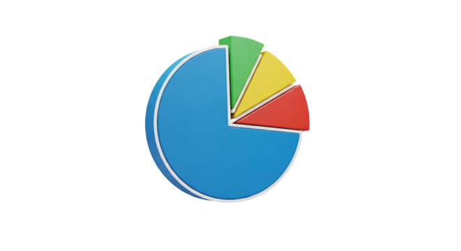 3D Pie Chart Data Visualization Statistics Analytics