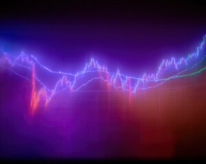 Fototapeta premium High-Quality Modern IPO Roadmap Candlestick Stock Market Chart for Young Professionals Authentic Financial Trend Analysis for Business Marketing and Social Media