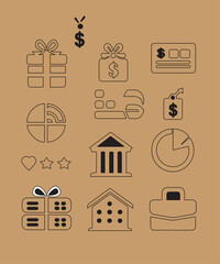 business icons set