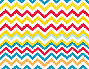 Repeating zigzag pattern in vibrant colors