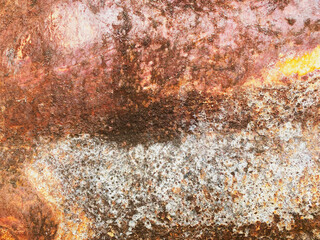 Grunge rusted metal texture, rust and oxidized metal background. Old metal iron panel