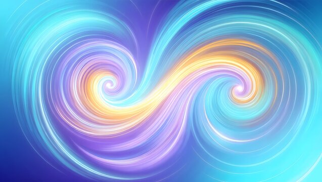 Vibrant swirling rainbow vortex pattern with a splash of colorful light energy