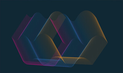 Abstract colorful geometric pattern on a dark background, a modern and artistic design element for various creative projects and designs
