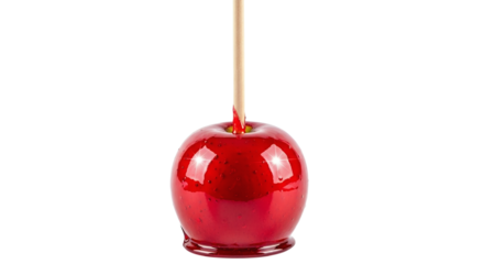 Classic Red Candy Apple on a Stick