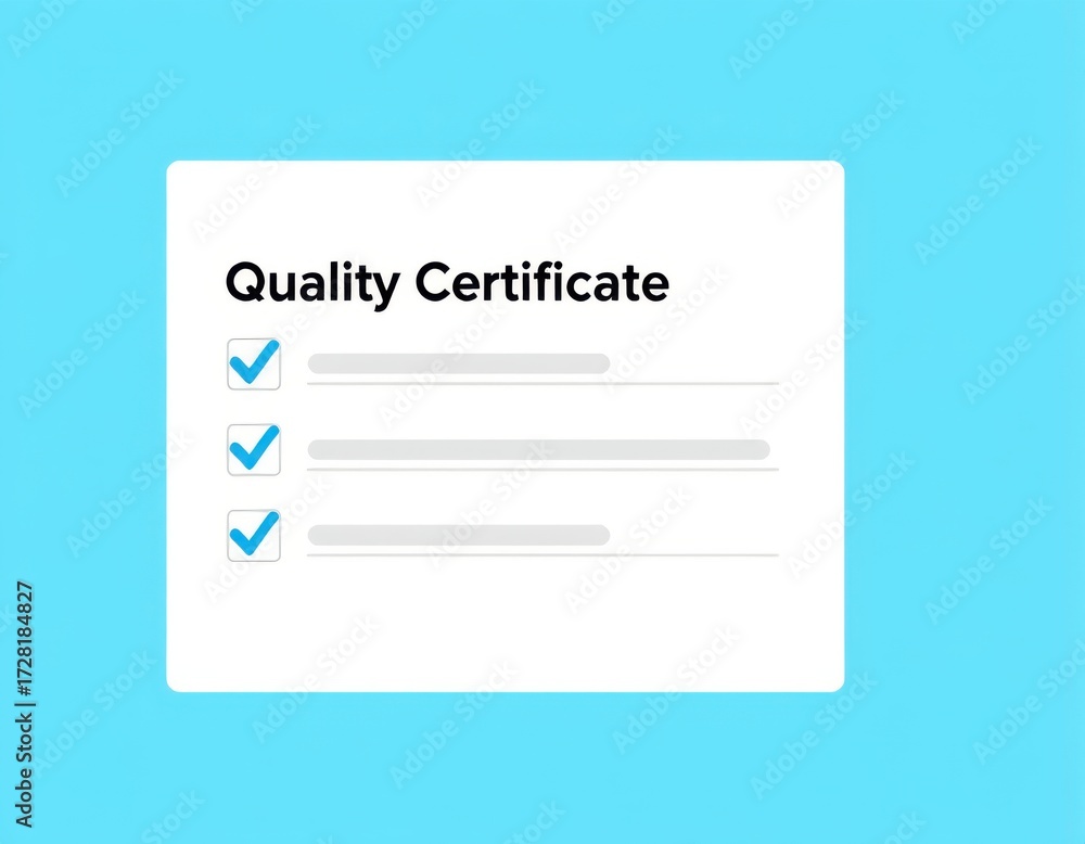 Wall mural quality certificate and checklist document analyst target marketing planning assignment with quality