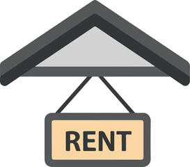 Rental property sign indicating availability for lease in the housing market.