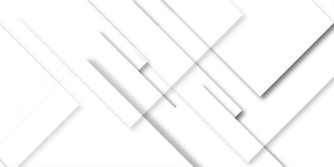 Abstract retro pattern seamless light white geometric square and line vector background. White and gray geometric square technology seamless white banner concept for business and presentation purpose	