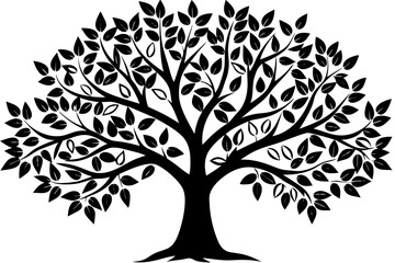 Obraz premium tree silhouette vector