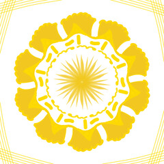 Flowers, yellow flowers, flower lines, petals