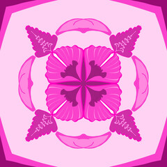 Geometric fabric pattern, geometric background, purple pattern, purple flowers, purple heart shape, geometric fabric pattern, geometric background with purple fabric and purple pine tree.