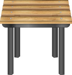 Wooden stool