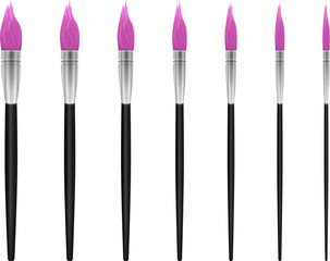 Art paint brushes