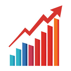 abstract silhouette growth chart