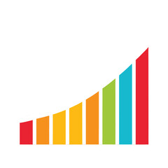 growth chart with multi coloured bar
