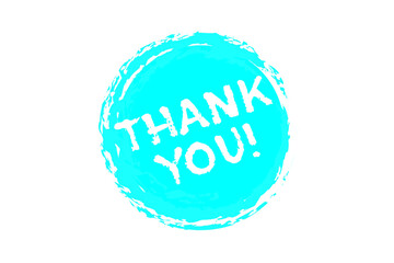 Thank You !（ありがとう！）のシンプルなロゴマーク
