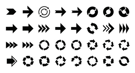 Arrows and Circular Arrows A Versatile Collection for Directional and Process-Oriented Design