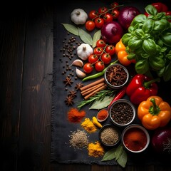 Culinary Still Life Featuring Fresh