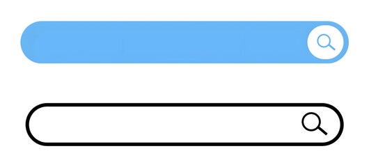 Obraz premium Search Bar Icon, vector illustration 