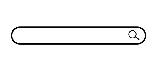 Search Bar Outline Icon vector illustration 