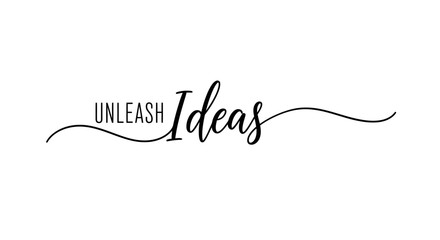 Unleash ideas with this elegant script design perfect for branding, marketing, and creative projects, instantly capturing attention