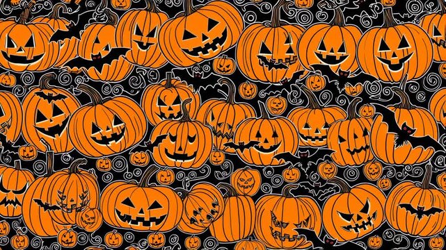 Halloween pumpkin pattern