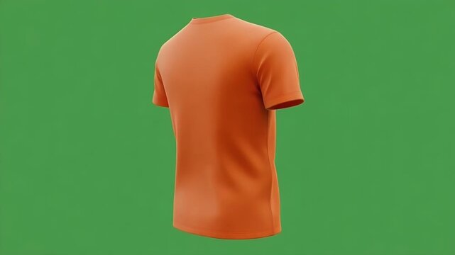 Dynamic orange t-shirt motion background for branding, fashion and modern apparel concepts