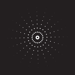 Abstract circle dotted background vector illustration. Modern Dotted Background Pattern | Abstract Halftone Dots Texture Design