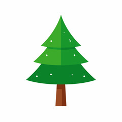 Obraz premium christmas tree isolated on white