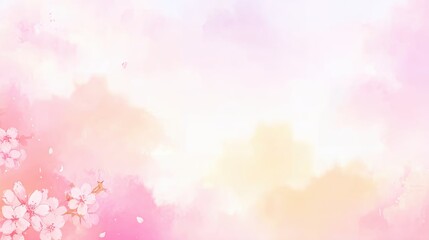 Cherry blossom background pink and fantastic, spring theme for various applications.