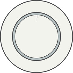 Vector illustration of a plate