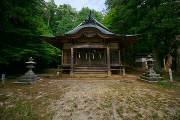 Naklejka premium 高烏谷神社