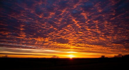 Fototapeta premium Colorful sunset sky