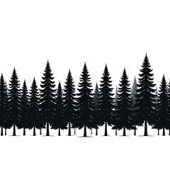 Fototapeta premium winter landscape with trees