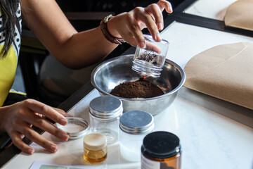 Chef preparing dough for baking