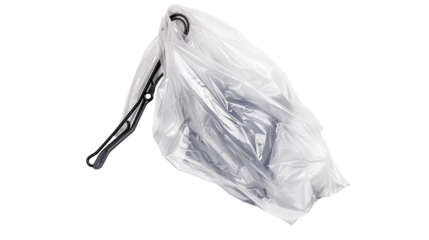 Functional Plastic Clip Close-Up on white background