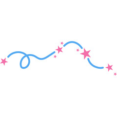 Star Curvy Line Decoration
