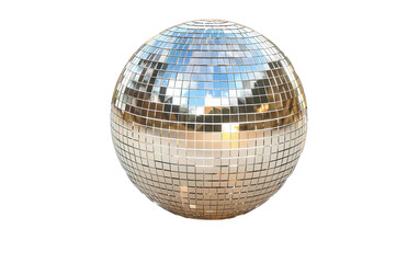 Sparkling Mirrored Mini Disco Sphere on white background