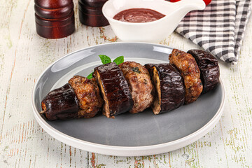 Turkish cuisine - Patlican Kebab with eggplant