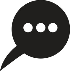 Speech bubble icon for communication and discussion