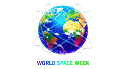 Vibrant Earth with glowing network lines for global connection and space exploration