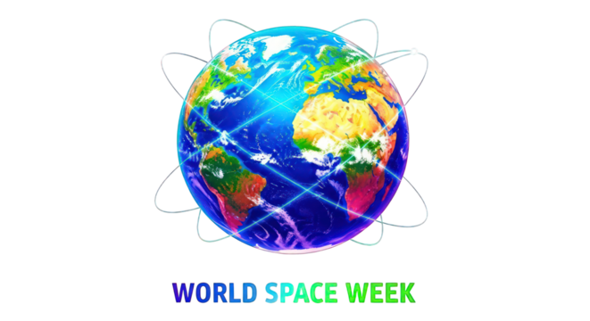 Vibrant Earth with glowing network lines for global connection and space exploration