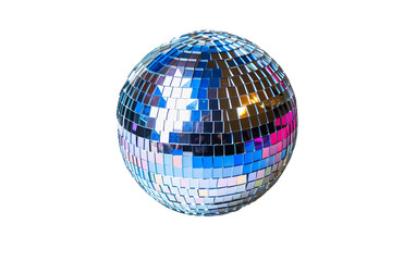 Vibrant East-Themed Disco Ball on white background
